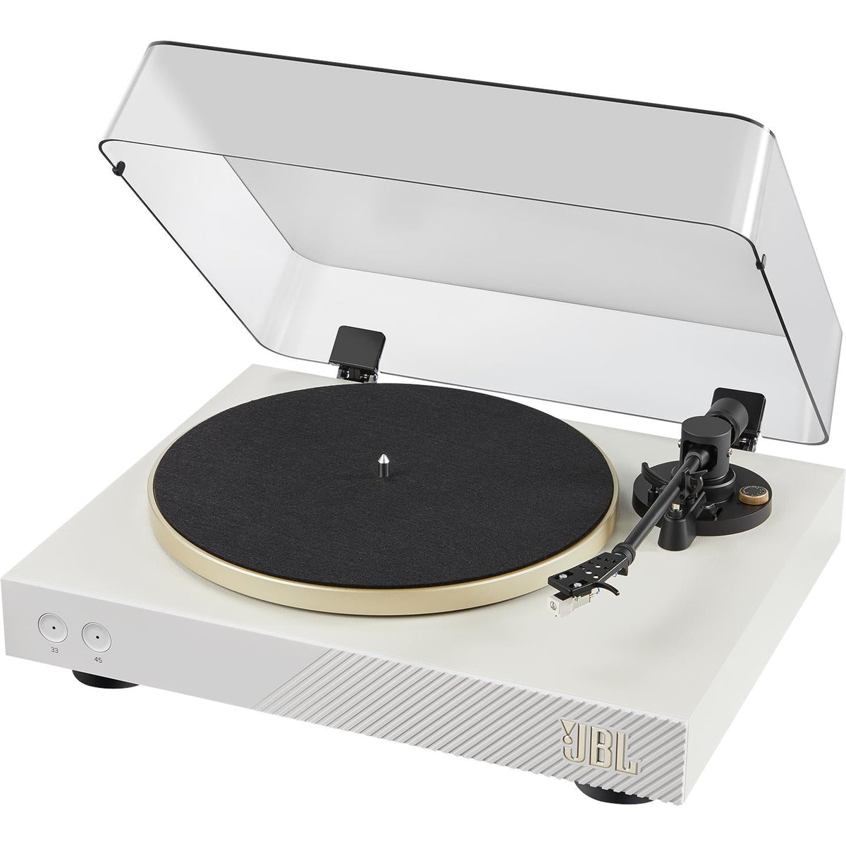 JBL Spinner BT Bluetooth Turntable - White/Gold