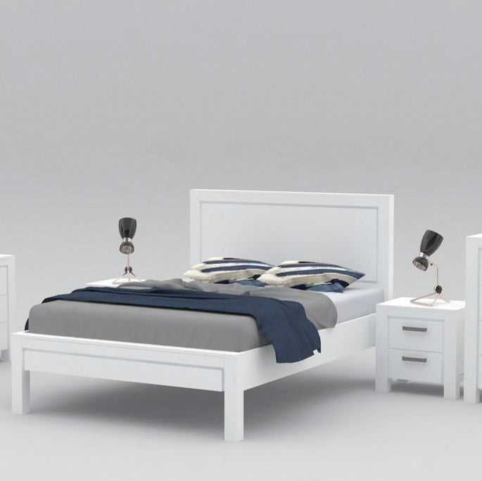 Acacia NZ King Bedroom Set - Pure White