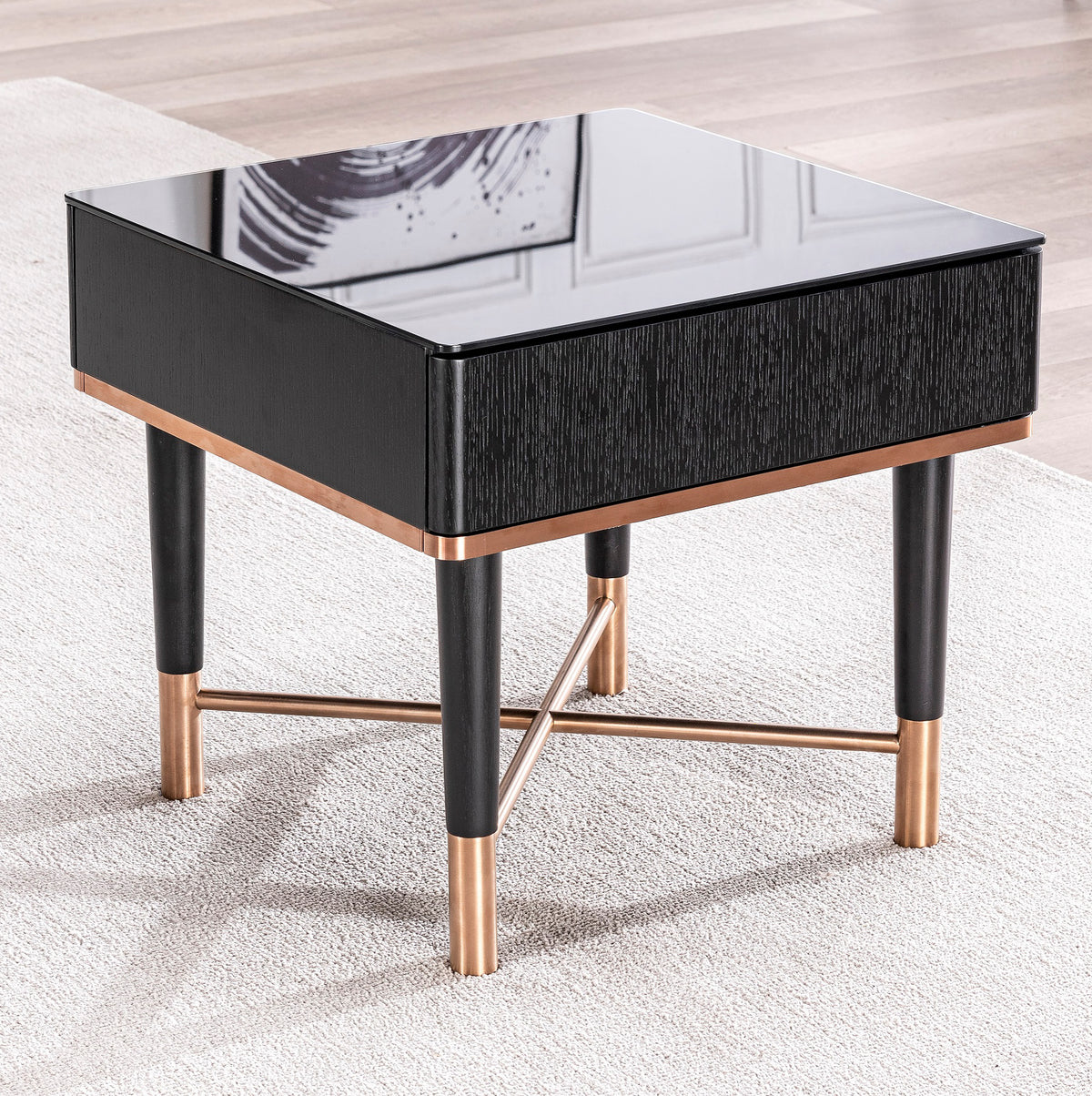 Angsana Side Table - Brass
