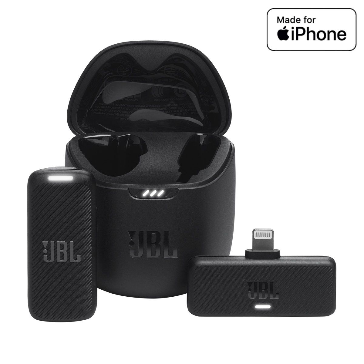 JBL Quantum Stream Wireless Microphone (Lightning) - Black
