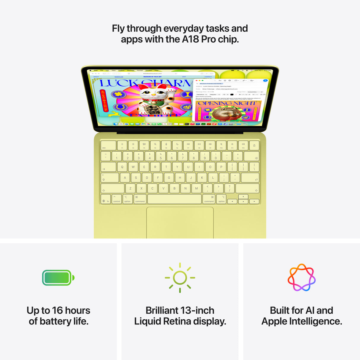 MacBook Neo 13-inch — Apple A18 Pro, 8GB, 256GB SSD — Blush