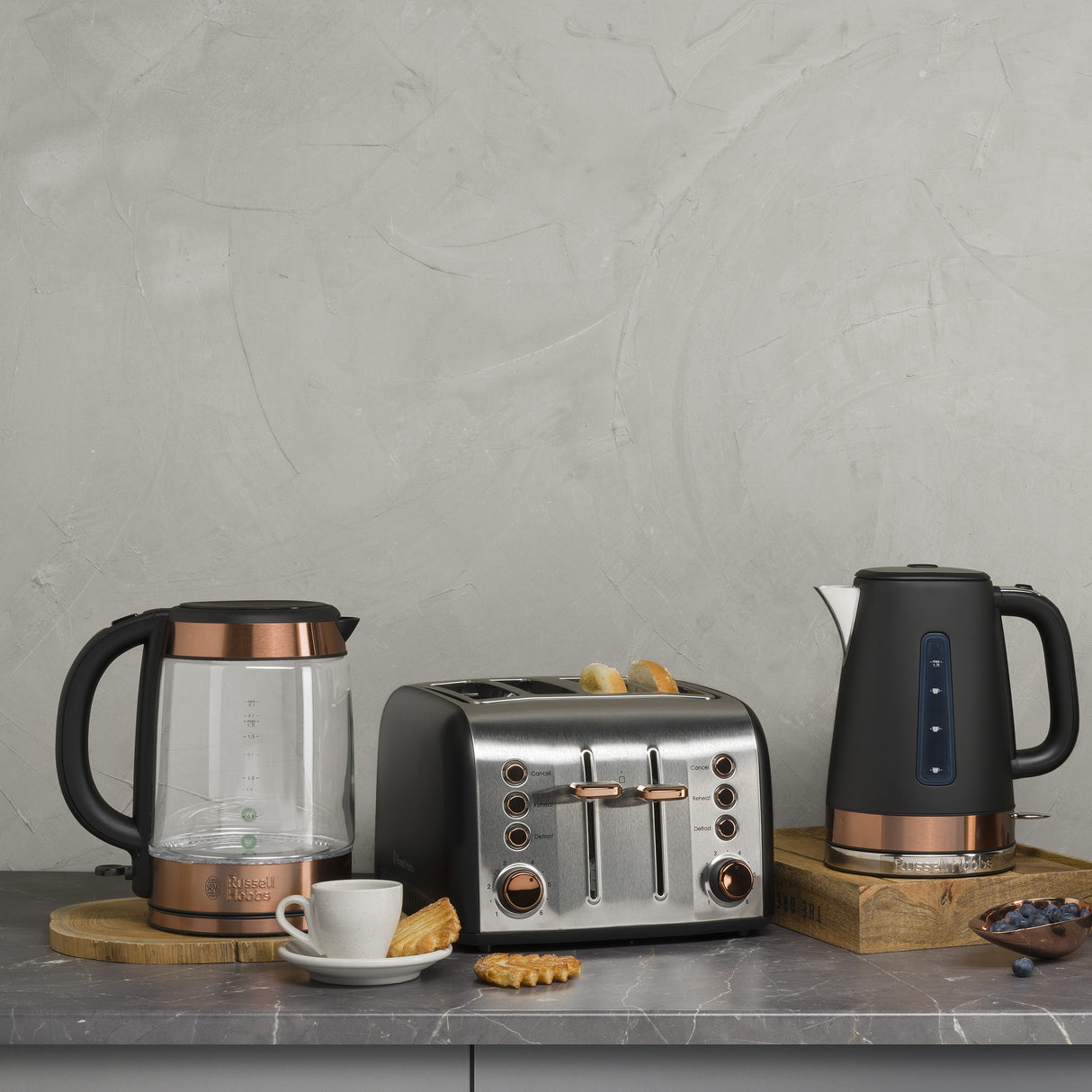 Brooklyn 4 Slice Toaster - Copper