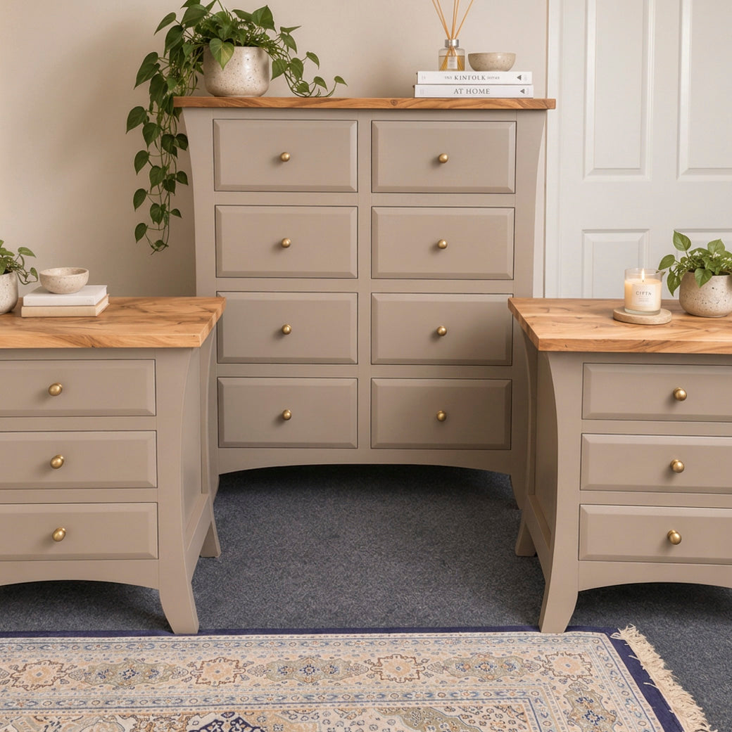 Bespoke Three Piece Solid Hardwood Bedroom Set - El's Collection