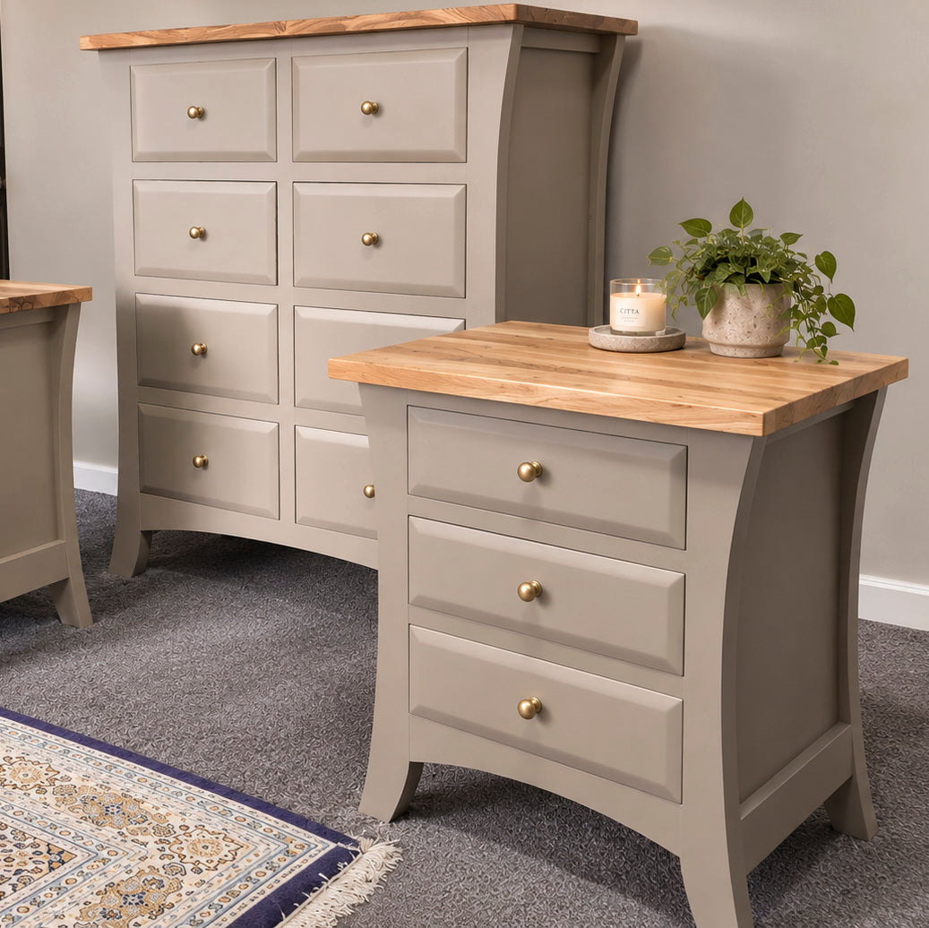 Bespoke Three Piece Solid Hardwood Bedroom Set - El's Collection