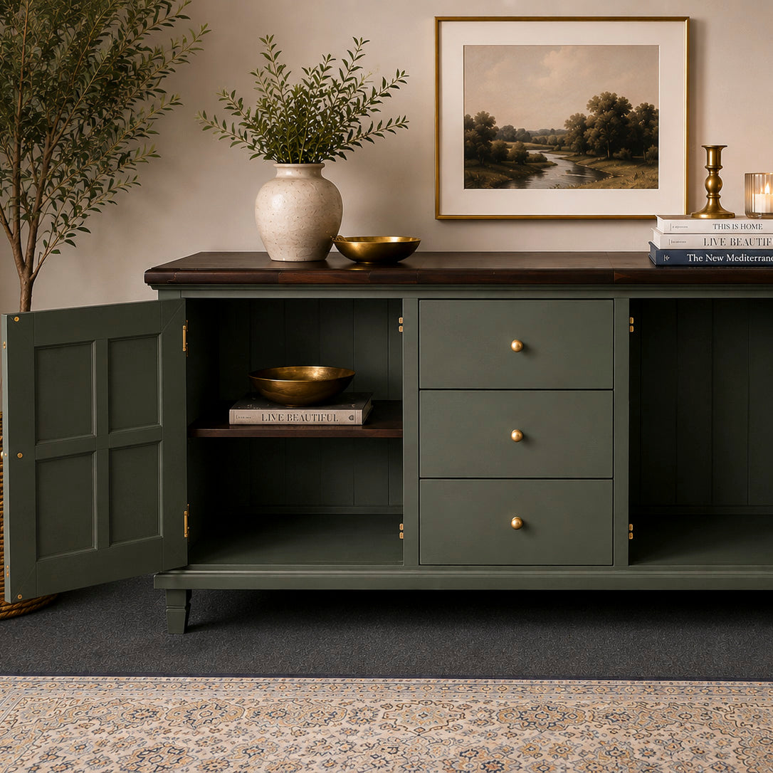 Bespoke Solid Tawa Buffet, New Zealand Made – El’s Collection