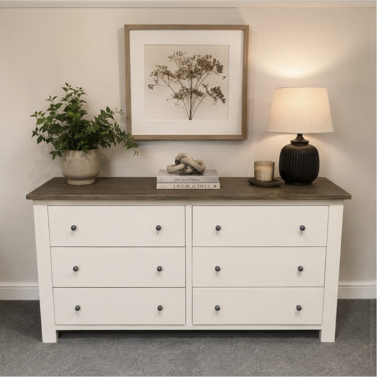 Bespoke Rustic Solid Wood Lowboy - El's Collection