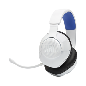 JBL Quantum 360P Wireless Gaming Headset for PlayStation - White/Blue