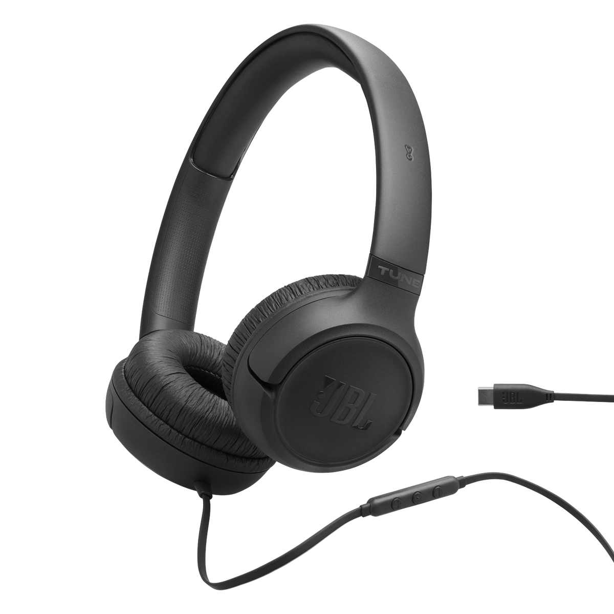 JBL Tune 530C Wired USB-C On-Ear Headphones - Black