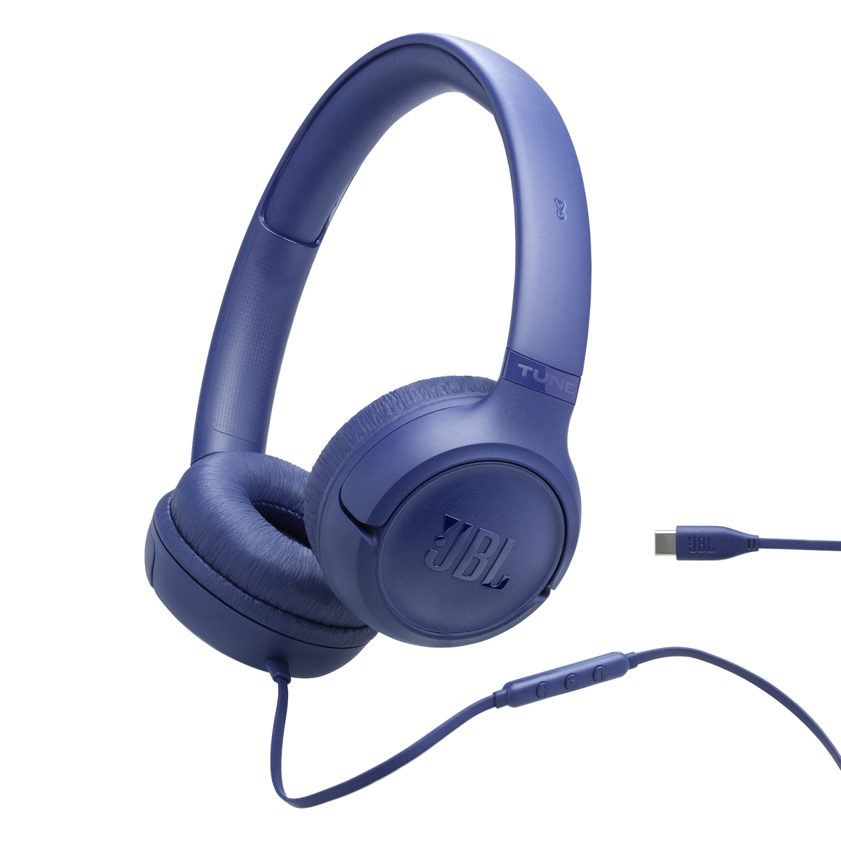 JBL Tune 530C Wired USB-C On-Ear Headphones - Blue