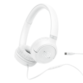 JBL Tune 530C Wired USB-C On-Ear Headphones - White