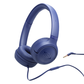 JBL Tune 530 Wired On-Ear Headphones - Blue