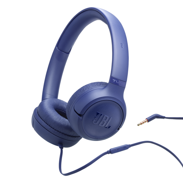 JBL Tune 530 Wired On-Ear Headphones - Blue