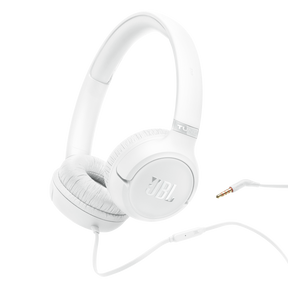 JBL Tune 530 Wired On-Ear Headphones - White