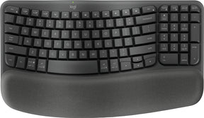 Logitech Wave Keys Wireless Ergo Keyboard - Black