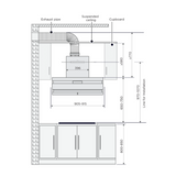 Midea T-Shape Rangehood -Steam Wash 90J05-ET23