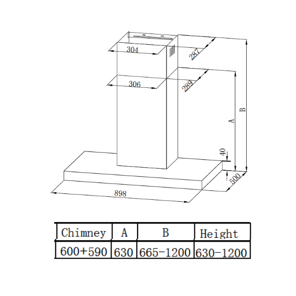 Midea 90cm T-Shape Rangehood 90M21 - Midea | Home Appliances New Zealand