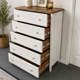 Bespoke Solid Wood Five Drawer Tallboy - El's Collection