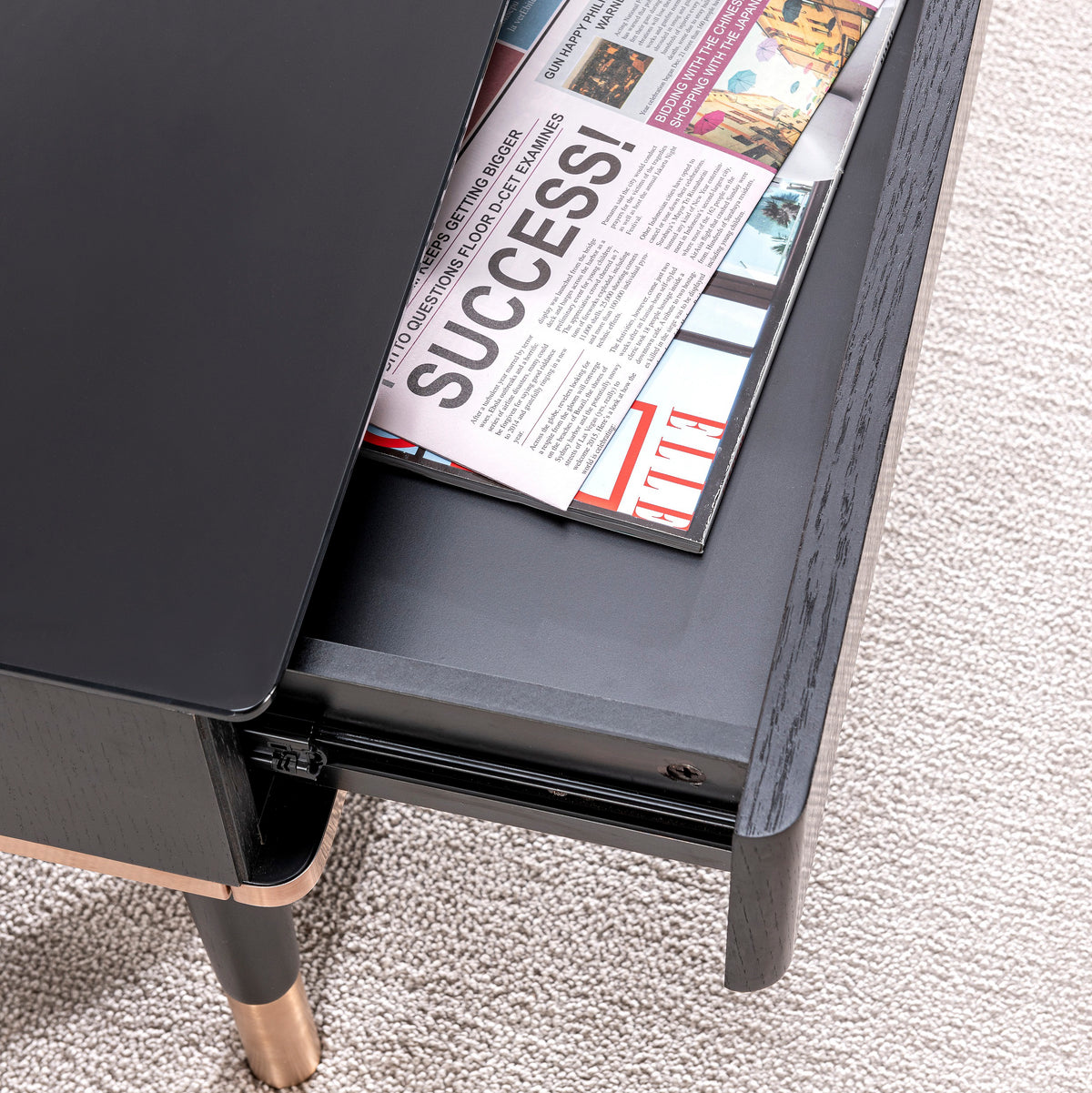 Angsana Side Table - Brass
