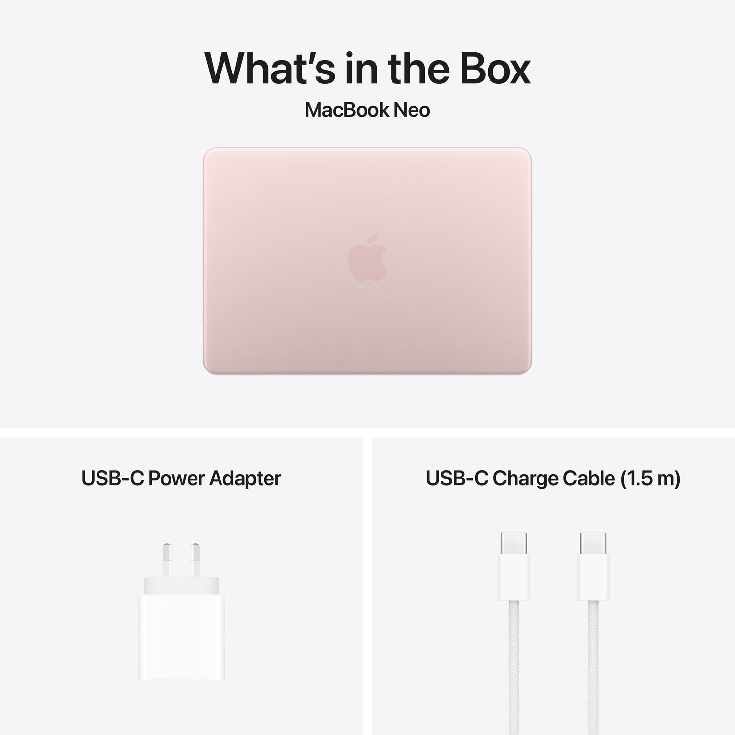 MacBook Neo 13-inch — Apple A18 Pro, 8GB, 256GB SSD — Blush