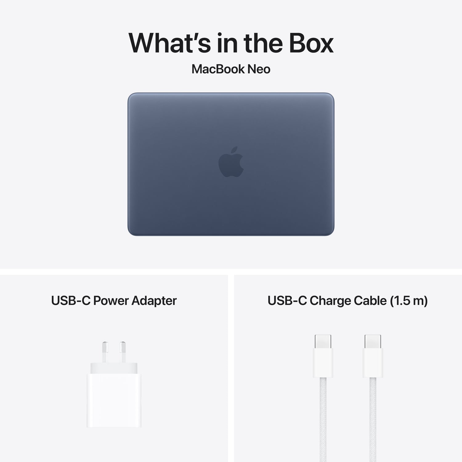 MacBook Neo 13-inch — Apple A18 Pro, 8GB, 256GB SSD — Indigo