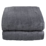 Microfleece Heated Throw - Grey