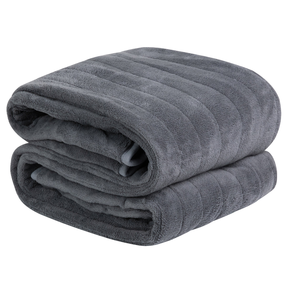 Microfleece Heated Throw - Grey