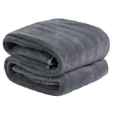 Microfleece Heated Throw - Grey