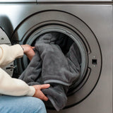 Microfleece Heated Throw - Grey