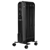 7-Fin Oil Column Heater - Matte Black