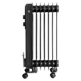 7-Fin Oil Column Heater - Matte Black