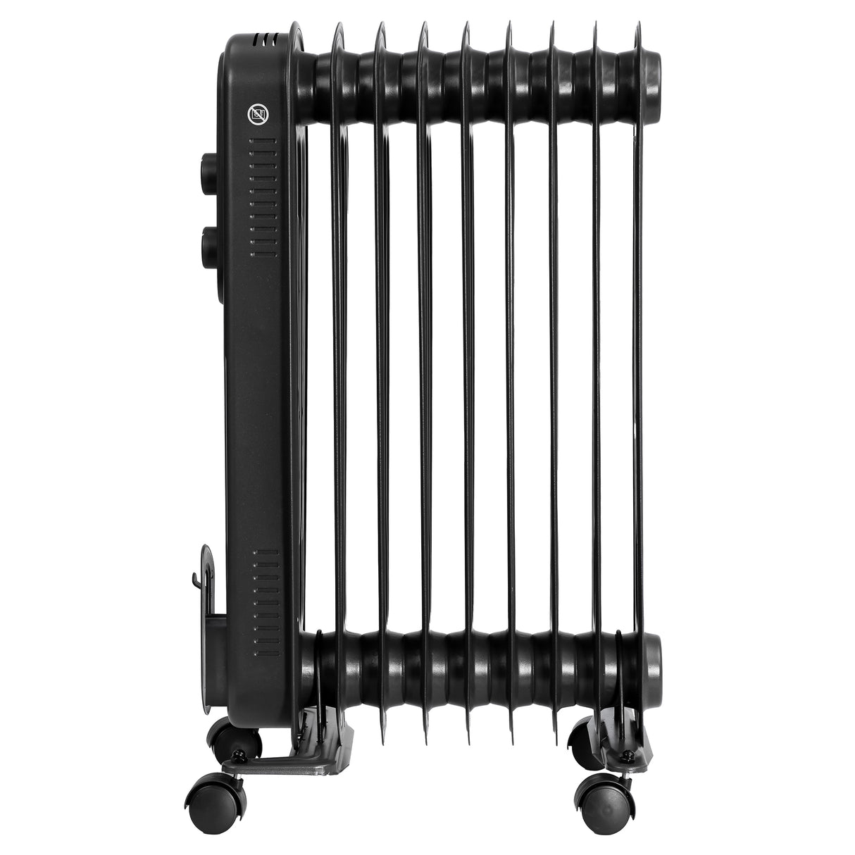 9-Fin Oil Column Heater - Matte Black