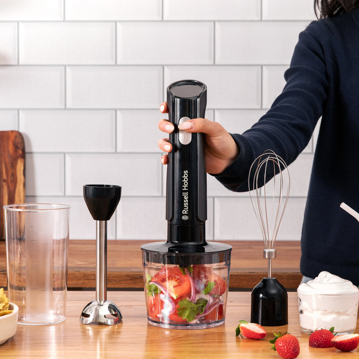 Desire Matt Charcoal 3 in 1 Handblender