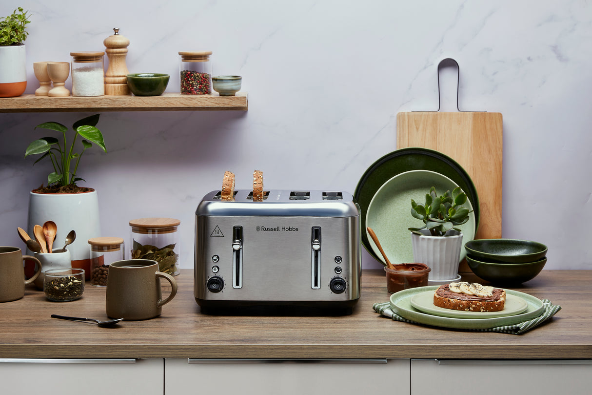 Addison 4 Slice Toaster - Brushed Stainless Steel