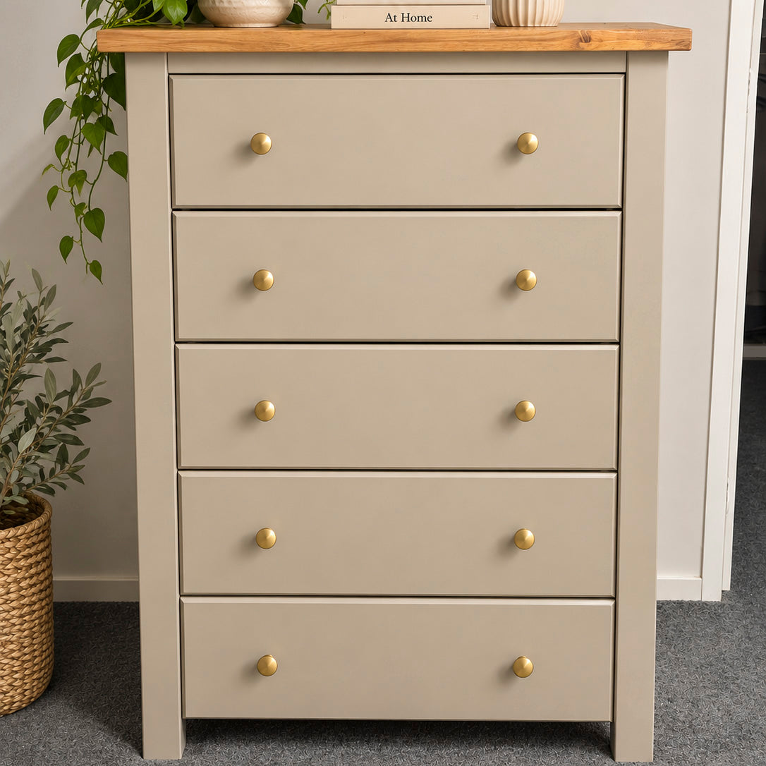 Bespoke Solid Wood Silhouette Tallboy - El's Collection