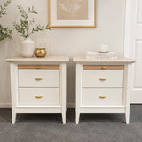 Bespoke Extra Large Solid Wood Bedside Table Pair NZ Made - El's Collection