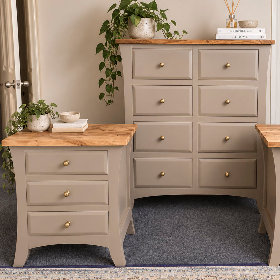 Bespoke Three Piece Solid Hardwood Bedroom Set - El's Collection