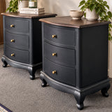 Bespoke Solid Teak Bedside Table Pair - El's Collection