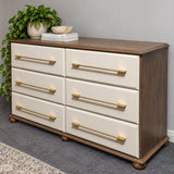 Bespoke Solid Wood Two-Tone Lowboy - El's Collection