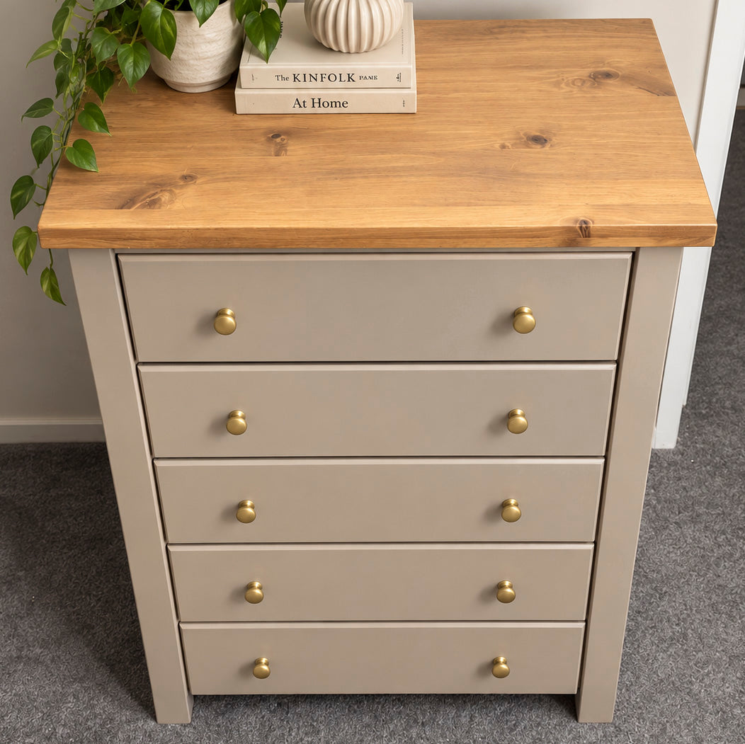 Bespoke Solid Wood Silhouette Tallboy - El's Collection