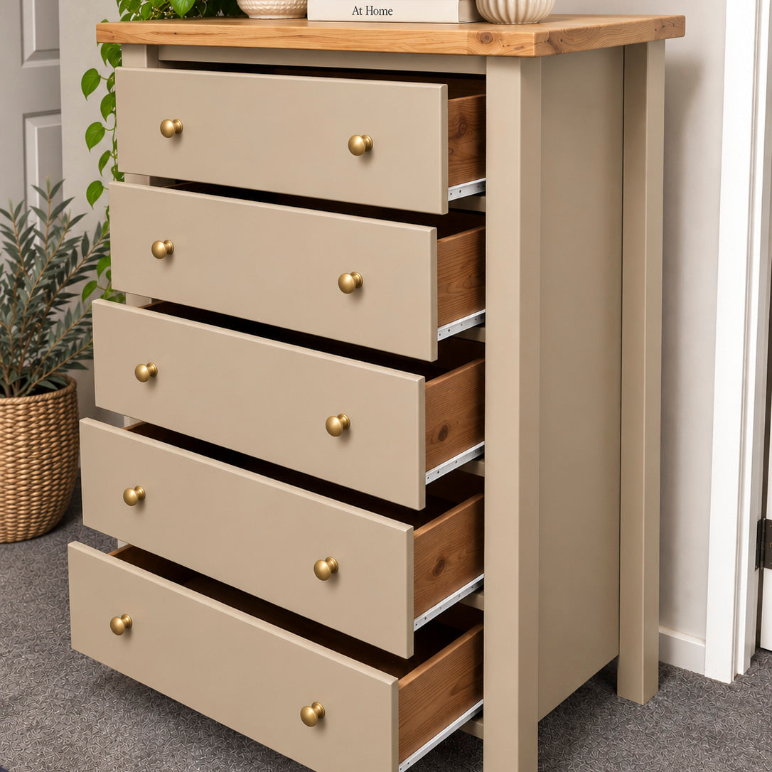 Bespoke Solid Wood Silhouette Tallboy - El's Collection
