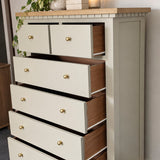 Bespoke Warm Stone Solid Wood Tallboy - El's Collection