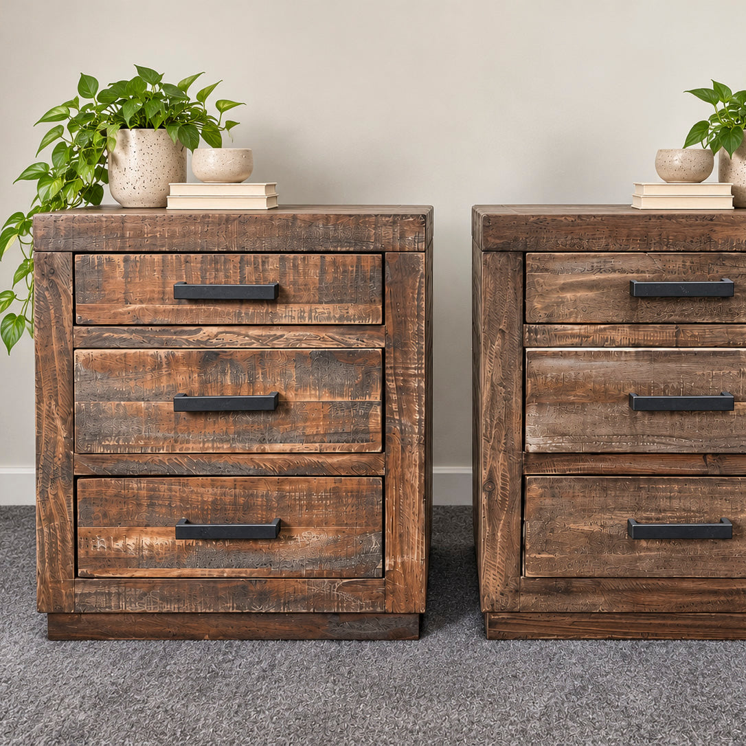 Bespoke 5-Piece Solid NZ Pine Queen Bedroom Suite - El's Collection