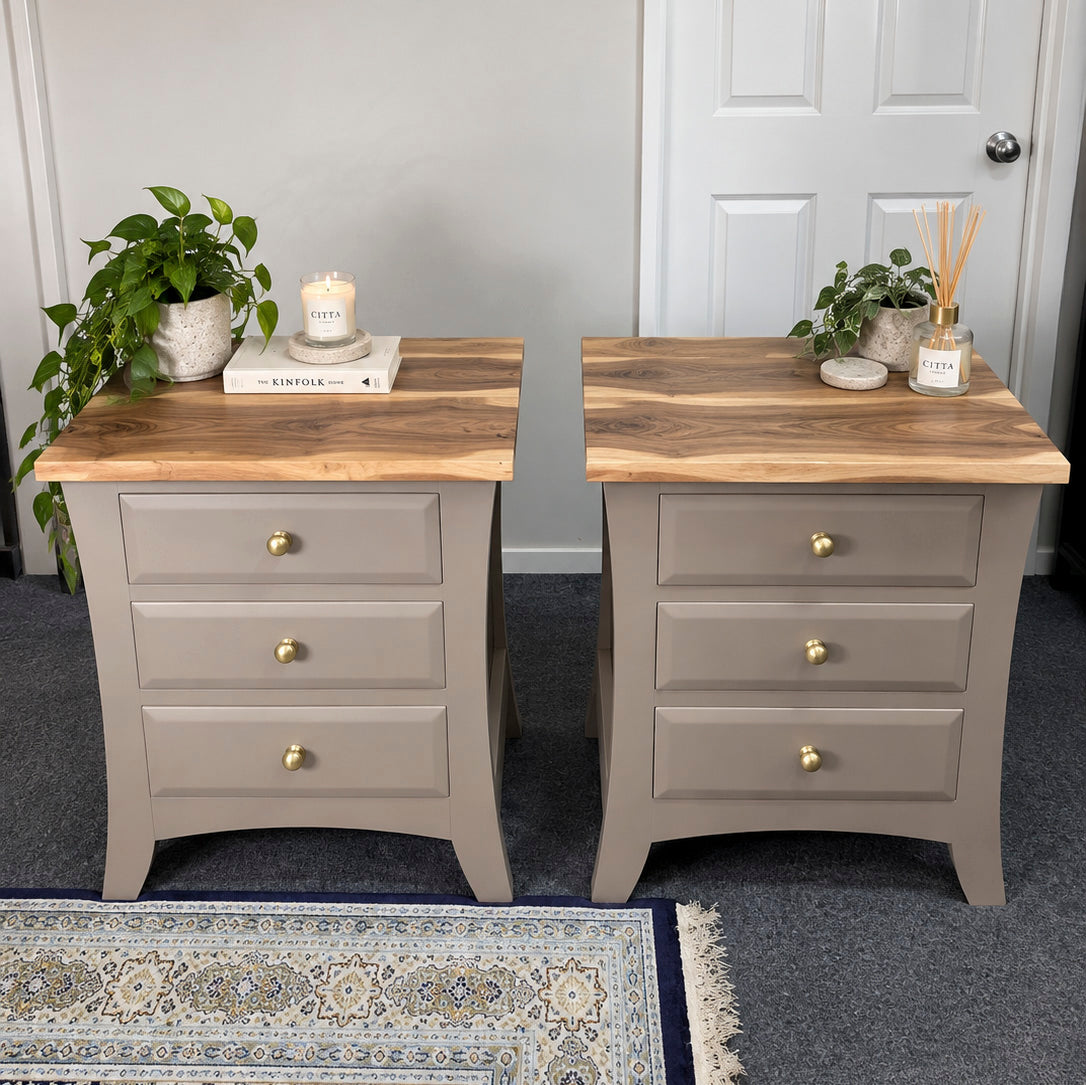 Bespoke Three Piece Solid Hardwood Bedroom Set - El's Collection