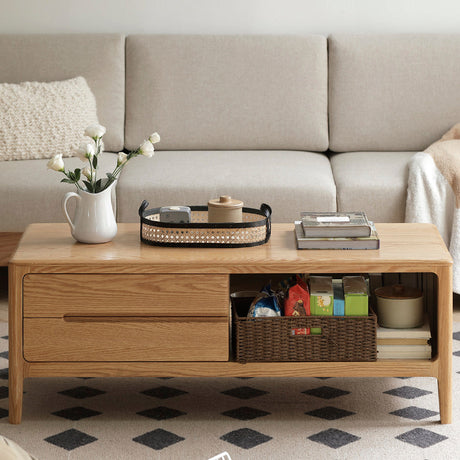 Seattle Natural Solid Oak Coffee Table