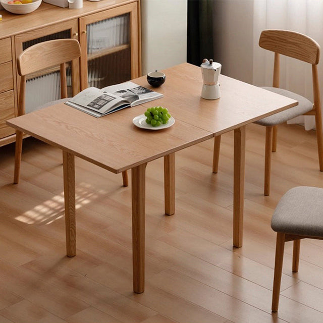 Seattle Natural Solid Oak Extending Dining Table