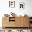 Seattle Natural Solid Oak Extra Large Sideboard