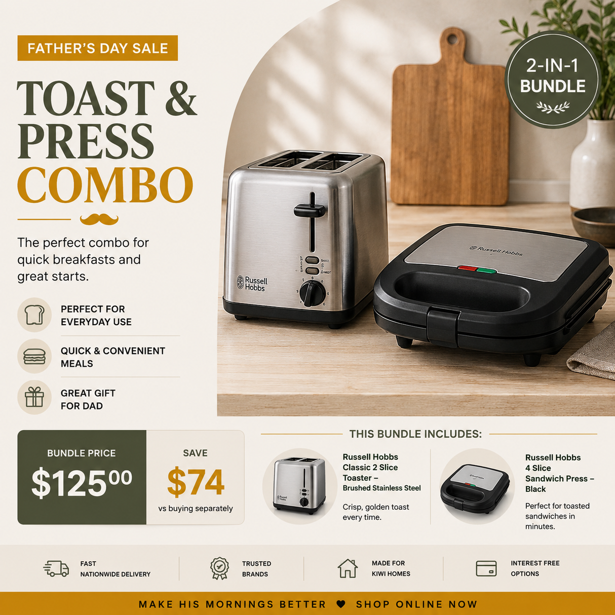 Toast & Press Combo
