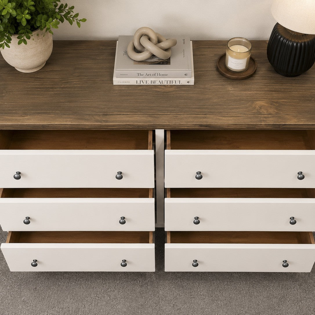 Bespoke Rustic Solid Wood Lowboy - El's Collection
