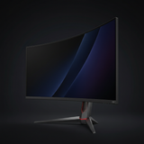 Curved angled view