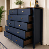 Northwood Chicago Collection — Midnight Navy 10-Drawer Dresser
